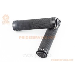 Ручки керма 130мм з затискачем Lock-On з двох сторін, чорні U-165A (TPE) Ручки керма 130мм з затискачем Lock-On з двох сторін, чорні U-165A (TPE)