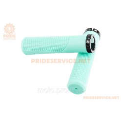 Ручки руля 135мм с зажимом Lock-On, бирюзово-чёрные U-047 (TPE) Ручки руля 135мм с зажимом Lock-On, бирюзово-чёрные U-047 (TPE)