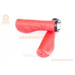 Ручки руля 135мм с зажимом Lock-On, эргономичные, красно-чёрные U-048A (TPE) Ручки руля 135мм с зажимом Lock-On, эргономичные, красно-чёрные U-048A (TPE)