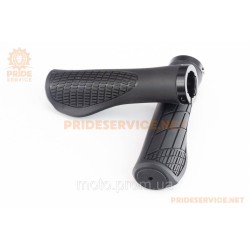 Ручки руля 135мм с зажимом Lock-On, эргономичные, чёрные U-048A (TPE) Ручки руля 135мм с зажимом Lock-On, эргономичные, чёрные U-048A (TPE)