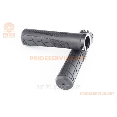 Ручки керма 135мм з затискачем Lock-On, чорні U-047 (TPE)