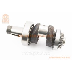 Колінвал R185N/R190N (Dболта-М12x1,5, Dшийки-52мм, H-107мм) +підшипники+шестерня, запресований Колінвал R185N/R190N (Dболта-М12x1,5, Dшийки-52мм, H-107мм) +підшипники+шестерня, запресований