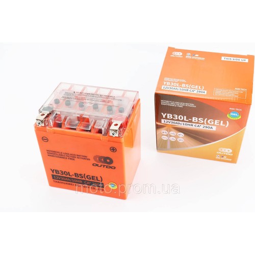 Аккумулятор 12V30Ah YB30L-BS GEL (L165*W125*H175mm)