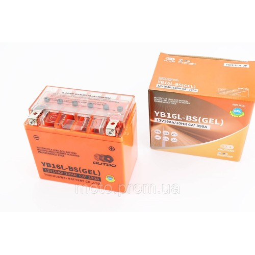 Акумулятор 12V19Ah YB16L-BS GEL (L175*W100*H155mm)