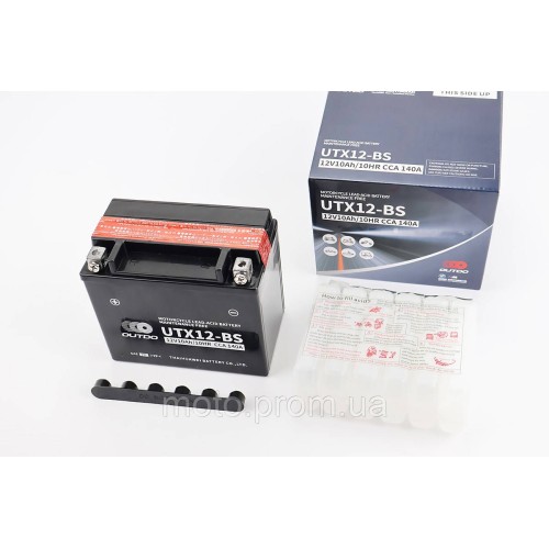 Акумулятор 12V10Ah UTX12-BS кислотний (L150*W87*H130mm)