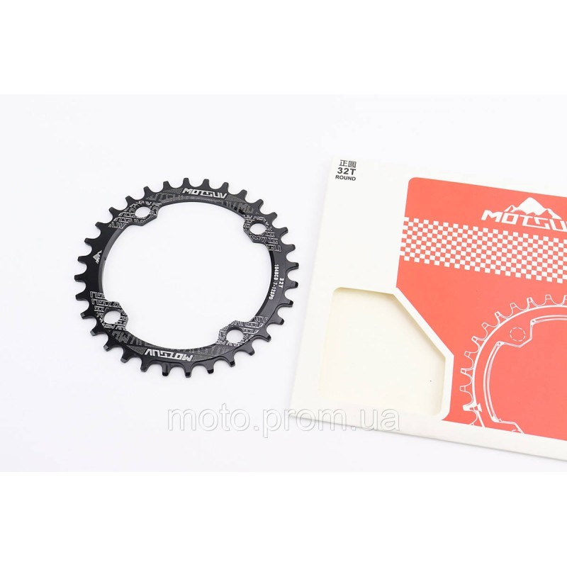 Зірка передня MTB Narrow Wide 32Т (BCD:104мм), алюмінієва, чорна