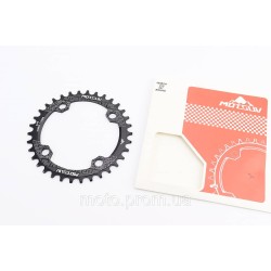 Зірка передня MTB Narrow Wide 34Т (BCD:104мм), алюмінієва, чорна Зірка передня MTB Narrow Wide 34Т (BCD:104мм), алюмінієва, чорна
