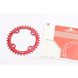 Звезда передняя MTB Narrow Wide 36Т (BCD:104мм), алюминиевая, красная Звезда передняя MTB Narrow Wide 36Т (BCD:104мм), алюминиевая, красная