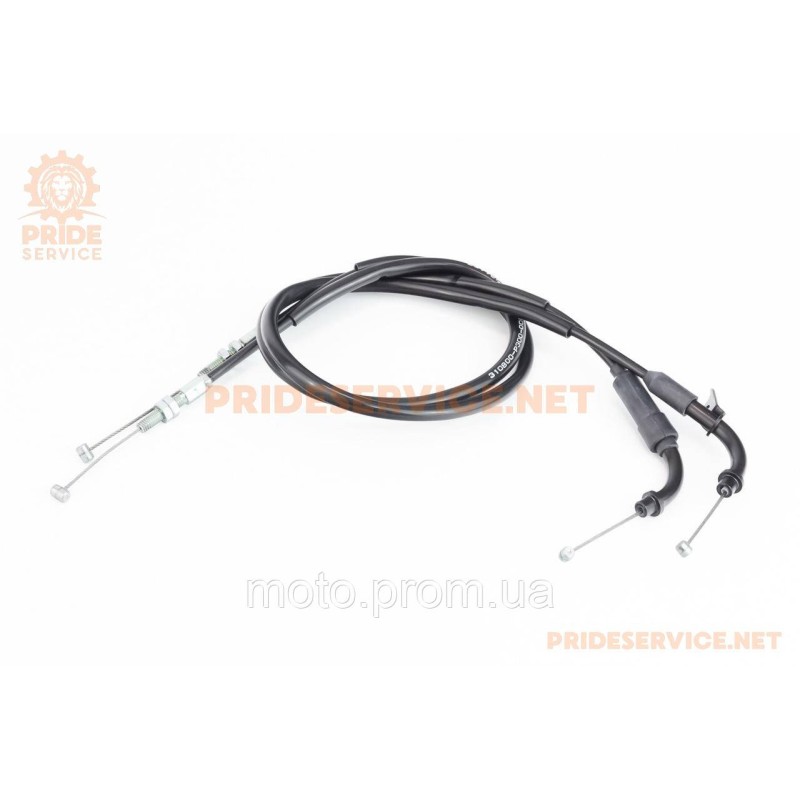 Трос газу (подвійний) 82см (трос 82/69см; кожух /82/71см) KY321/Sportbike NK321RR
