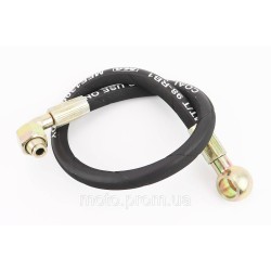 Шланг гідравлічний (L-63см, фітінг1 під болт D-18mm, фітінг2 90град, гайка М18) Шланг гідравлічний (L-63см, фітінг1 під болт D-18mm, фітінг2 90град, гайка М18)