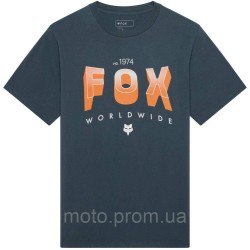 Футболка FOX Short Sleeve Tee - BLOCK [Deep Cobalt], XL
