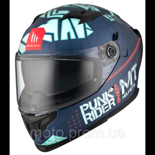 Мотошлем MT BRAKER SV PUNK RIDER C7 Gloss Blue XL