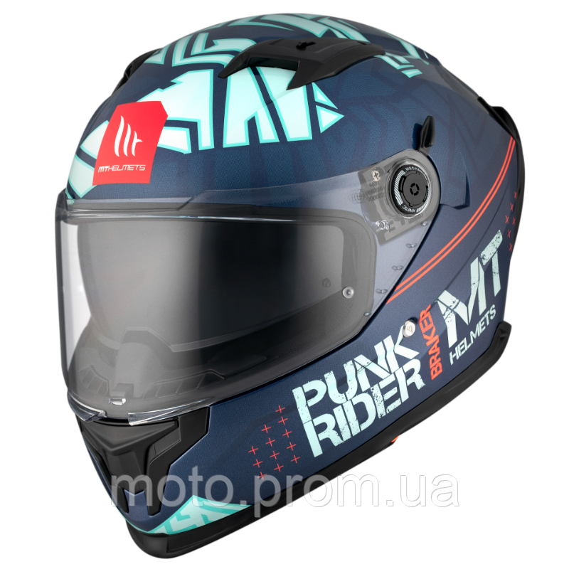 Мотошлем MT BRAKER SV PUNK RIDER C7 Gloss Blue XL