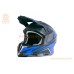 Шолом кросовий (стандарт DOT/ECE) HD-806-3 XL (61см), чорно-синій мат