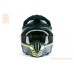 Шлем кроссовый (стандарт DOT/ECE) HD-806-4 L (59-60см), чёрно-салатовый мат