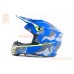 Шолом кросовий (стандарт DOT/ECE) JUNIOR HD-806-9 M (51-52см), синьо-салатовий мат