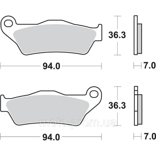 Гальмівні колодки SBS Performance Rear Brake Pads, Sinter