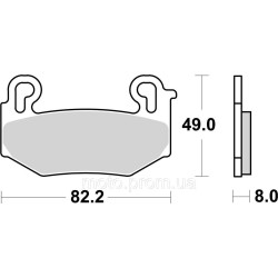 Гальмівні колодки SBS Track Days Front Brake Pads, EVO Sinter