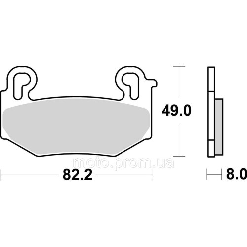 Гальмівні колодки SBS Track Days Front Brake Pads, EVO Sinter