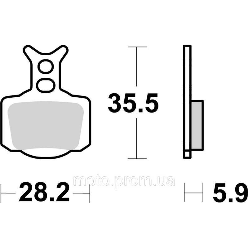 Гальмівні колодки SBS Racing Brake Pads, EVO Sinter/Sinter
