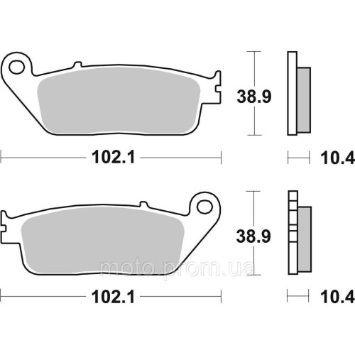 Гальмівні колодки SBS Performance Rear Brake Pads, Sinter