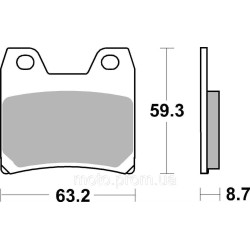 Гальмівні колодки SBS Performance Rear Brake Pads, Sinter Гальмівні колодки SBS Performance Rear Brake Pads, Sinter