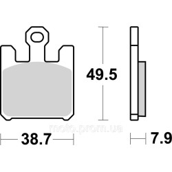 Гальмівні колодки SBS Performance Front Brake Pads, EVO Sinter Гальмівні колодки SBS Performance Front Brake Pads, EVO Sinter