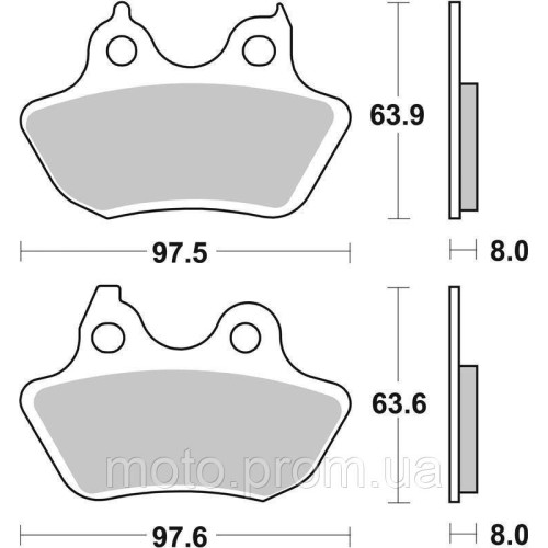 Гальмівні колодки SBS High Performance Rear Brake Pads, Sinter