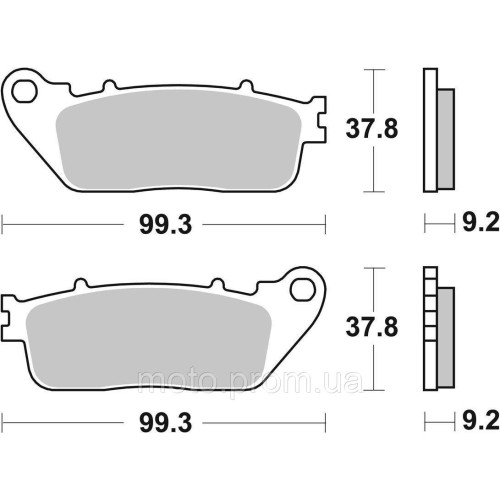 Гальмівні колодки SBS Performance Rear Brake Pads, Sinter