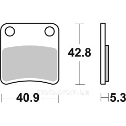 Гальмівні колодки SBS Standard Brake Pads, Ceramic Гальмівні колодки SBS Standard Brake Pads, Ceramic