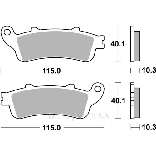 Гальмівні колодки SBS Performance Rear Brake Pads, Sinter