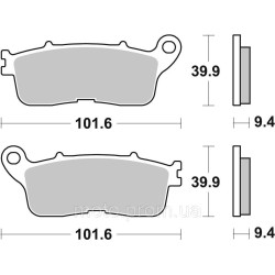 Гальмівні колодки SBS Performance Rear Brake Pads, Sinter Гальмівні колодки SBS Performance Rear Brake Pads, Sinter