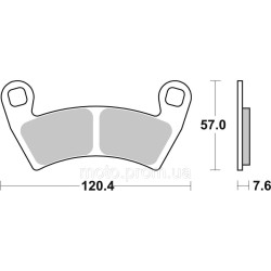 Гальмівні колодки SBS Upgrade Brake Pads, EVO Sinter/Sinter