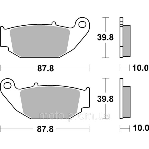 Гальмівні колодки SBS Sport Brake Pads, Sinter/Carbon