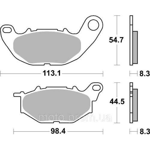 Гальмівні колодки SBS Performance Front Brake Pads, EVO Sinter