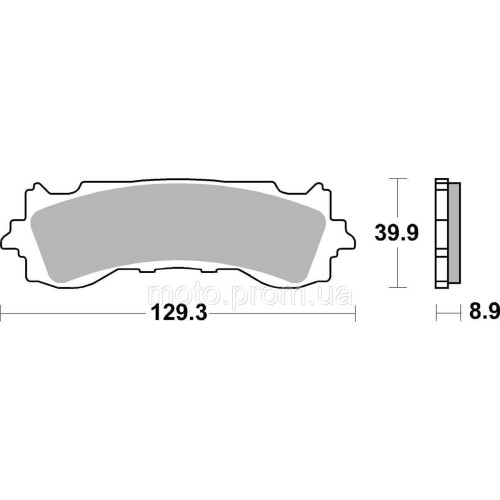 Гальмівні колодки SBS Performance Front Brake Pads, EVO Sinter