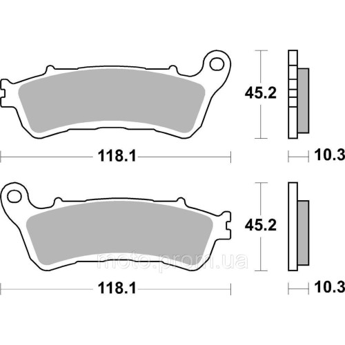 Гальмівні колодки SBS Performance Rear Brake Pads, Sinter