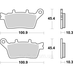 Гальмівні колодки SBS Performance Rear Brake Pads, Sinter Гальмівні колодки SBS Performance Rear Brake Pads, Sinter