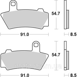 Гальмівні колодки SBS Performance Front Brake Pads, EVO Sinter Гальмівні колодки SBS Performance Front Brake Pads, EVO Sinter