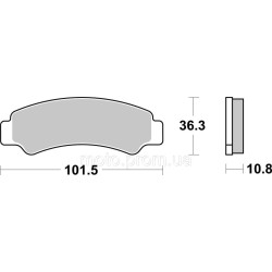 Гальмівні колодки SBS Upgrade Brake Pads, EVO Sinter/Sinter