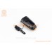 Фонарь передний 1 диод+звонок 4 мелодии, Li-ion 3.7V 1200mAh зарядка от USB, влагозащитный, чёрно-оранжевый FY-058