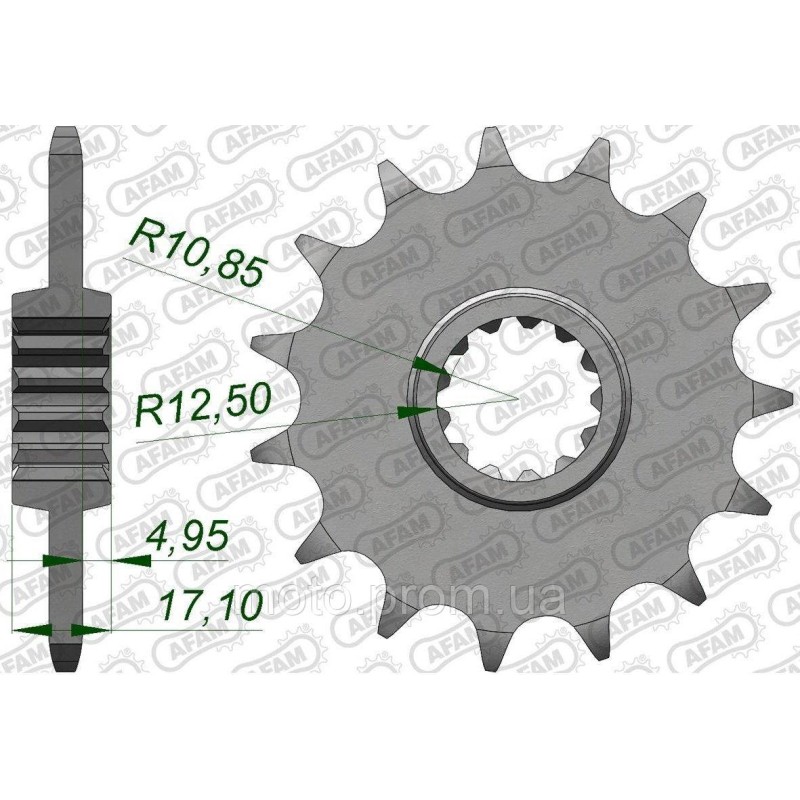 Зірка AFAM 520 Sprocket - Honda, 15z