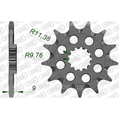 Зірка AFAM 520 Grooved Sprocket - Suzuki, 13z