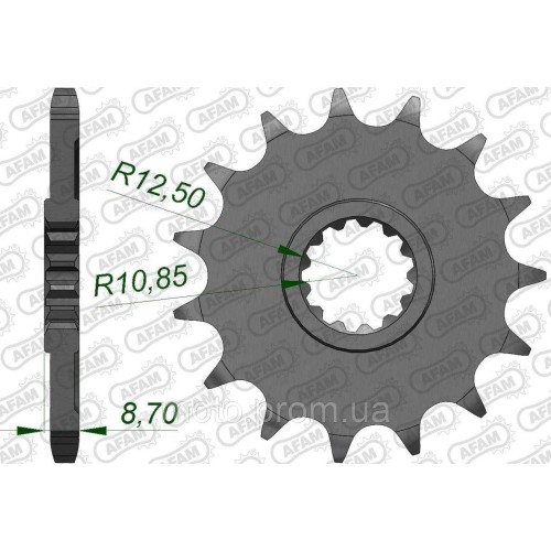 Зірка AFAM 525 Sprocket - Kawasaki, 15z