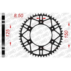 Зірка AFAM 520 SLK-Steel Chainwheel - KTM [Black], 47z