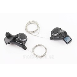 Перемикачі (манетка) 3x7 швидкості, чорні SL-TX 30