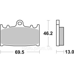 Гальмівні колодки SBS Performance Rear Brake Pads, Sinter Гальмівні колодки SBS Performance Rear Brake Pads, Sinter