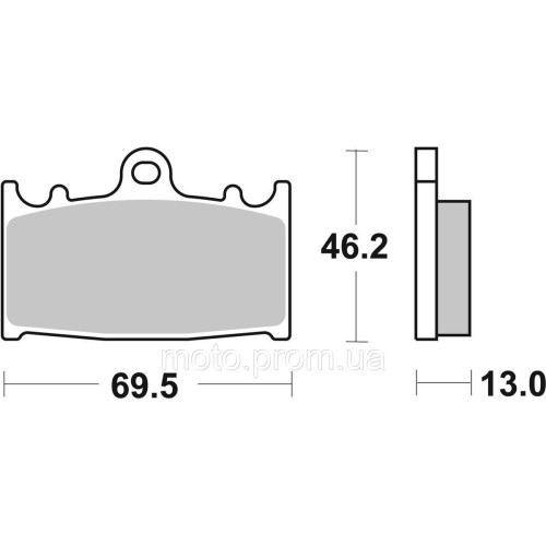 Гальмівні колодки SBS Performance Rear Brake Pads, Sinter