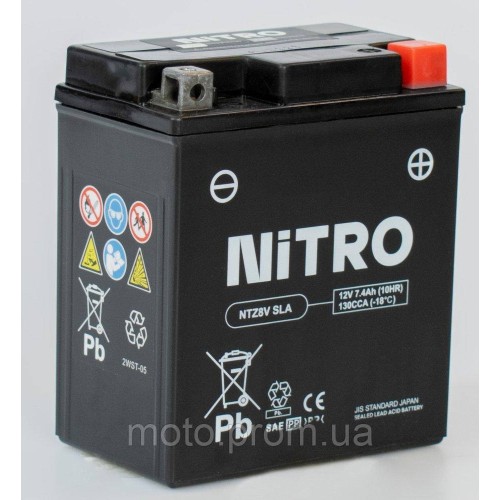 Акумулятор NITRO AGM Open Battery [7.4 Ah], CCA 130 (A)