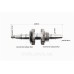 Колінвал 168F/170F (D шийки-30mm, H-85mm, L-230mm) під конус